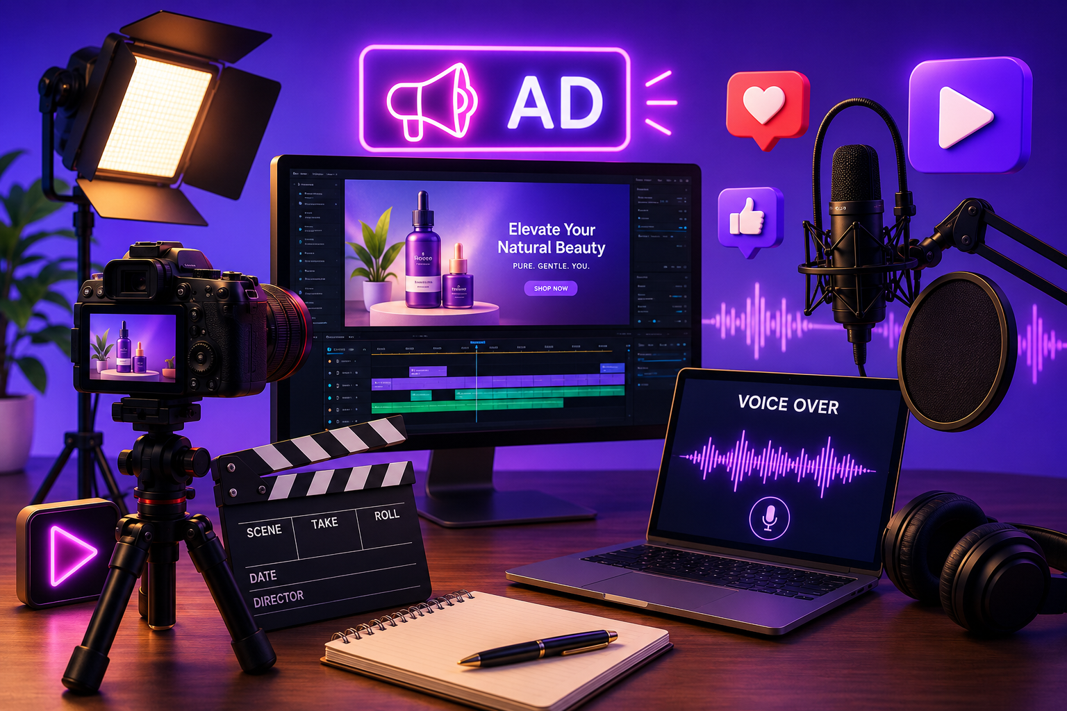 Advertising Video + Voice Over