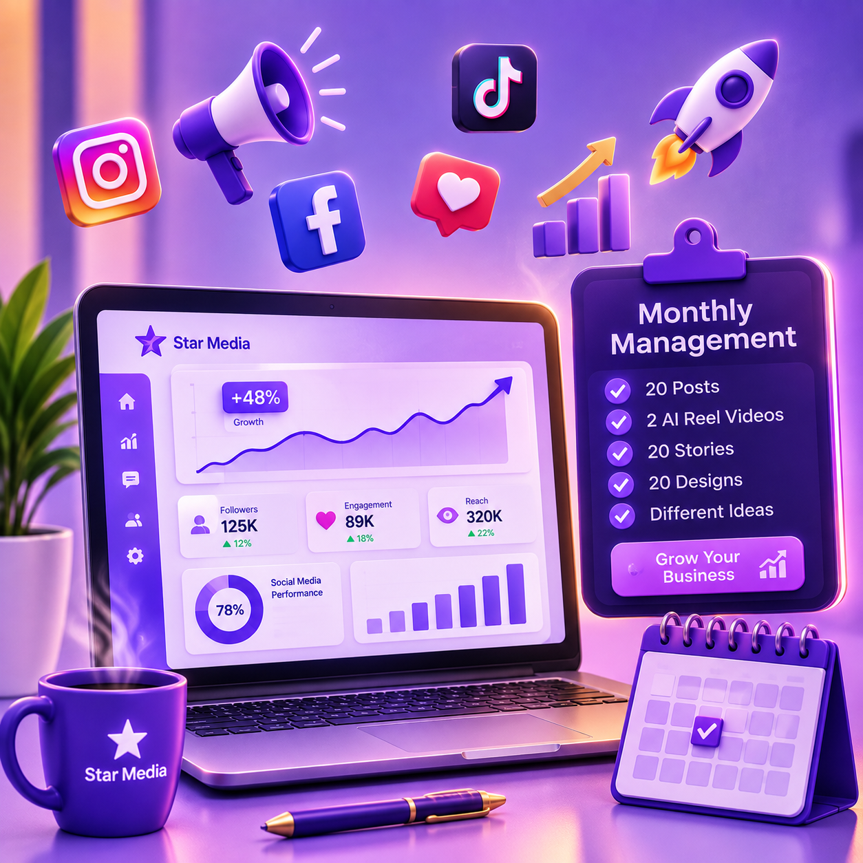 Monthly Page Management